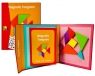 Tangram Magnetyczne Klocki do układania figur na okładce+ książeczka z