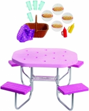 Barbie: Zestaw ogrodowy - stół piknikowy