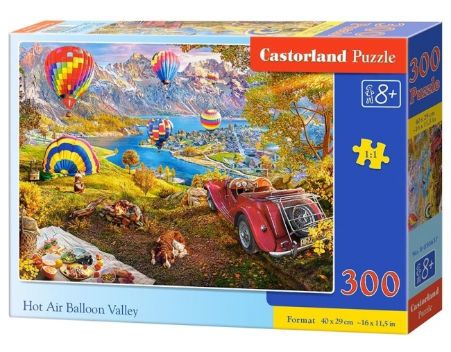 <img src='https://webimage.pl/pics/637/0/d5904438030637.jpg' style='height:440px' /> Puzzle 300 Hot Air Balloon Valley CASTOR