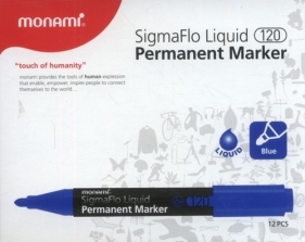 Marker permanentny Monami SigmaFlo 120 niebieski 12 sztuk