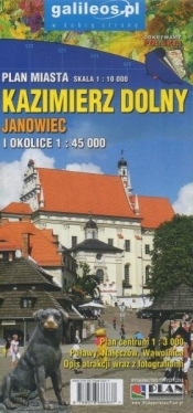 Mapa - Kaziemirz Dolny i okolice 1:45 000 - Opracowanie zbiorowe