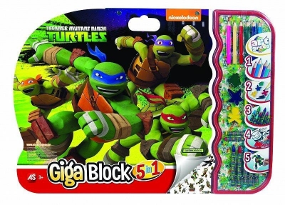 Giga Block - Zestaw dla artysty 5w1 - Żółwie Ninja