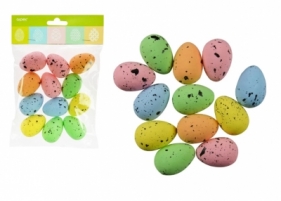 Ozdoba Wielkanocna jajka nakrapiane 12 szt zawieszka