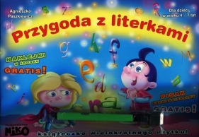Przygoda z literkami Pisak suchościeralny + naklejki gratis - Paszkiewicz Agnieszka
