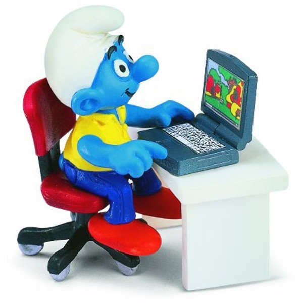 SCHLEICH SMURF Z LAPTOPE M