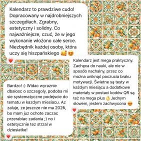 AGENDA 2026. Zaplanuj swój rok po hiszpańsku. Poziom średnio zaawansowany B1-B2 - Joanna Masłowska