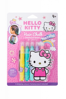 Coolpack, Zestaw pasteli kredowych do włosów Hello Kitty - Pink 1, 5 szt (14638PTR)