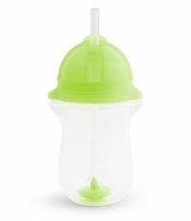 Kubek Munchkin niekapek ze słomką 296ml zielony