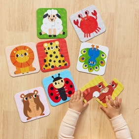 Czuczu: Układam połówki Zwierzątka dla dzieci 18 mies.+