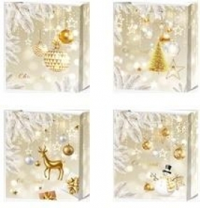 Torebka prezentowa L Boże Narodzenie szerokie dno