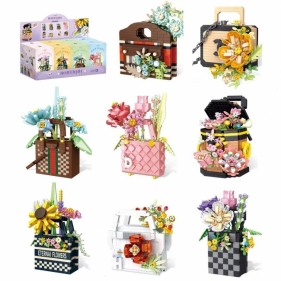 Klocki kwiaty w torebce 484 elementy MIX