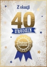 Karnet Urodzinowy 40