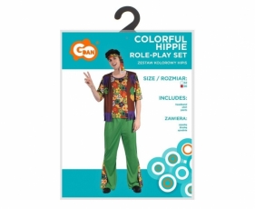 Strój dla dorosłych Kolorowy Hipis rozm. 56