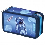 Herlitz, Piórnik potrójny z wyposażeniem - Cosmic Explorer