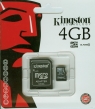 Kingston karta pamięci MicroSDHC 4GB Class 4