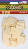 Kostki drewniane 25x25x1,3mm 50szt