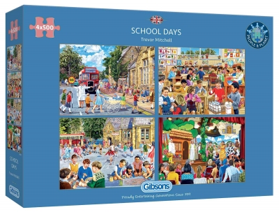 Puzzle 4x500  Szkolne dni 111819