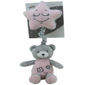 Pozytywka New Baby Miś różowy 19 cm (4828c)