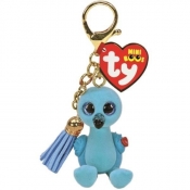 Ty Mini Boos: William - zawieszka niebieski flaming, 6.5cm (25063)