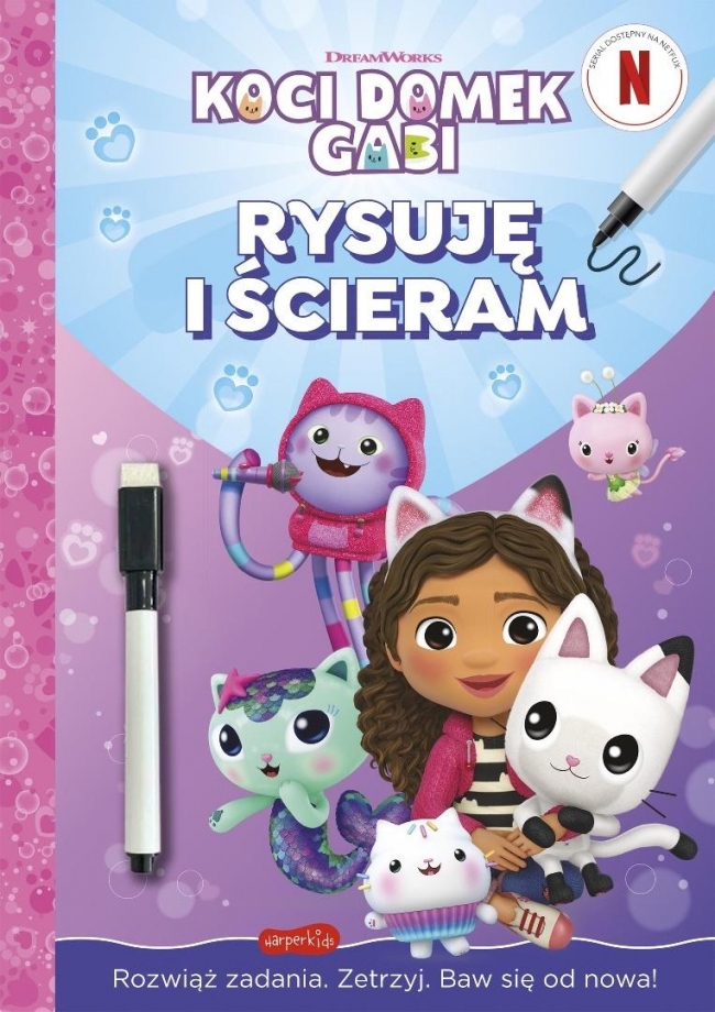 <img src='https://webimage.pl/pics/639/1/d9788329101639.jpg' style='height:440px' /> Koci Domek Gabi. Rysuję i ścieram