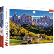 Trefl, Puzzle 1500: Dolina Val di Funes, Dolomity, Włochy (26163)