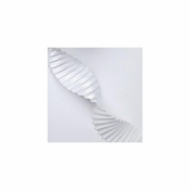 Wstążka satynowa karbowana 40mm/3m biała