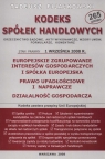 Kodeks Spółek Handlowych stan prawny 1 września 2008 r.  Fijałkowski Tadeusz
