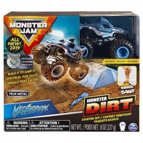 Spin Master Auto MONSTER JAM + piasek kinetyczny, Megladon