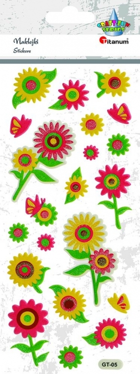 Naklejka (nalepka) Titanum Craft-fun kwiatki
