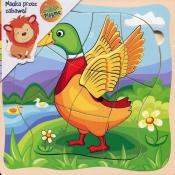 Puzzle drewniane układanka kaczka 10 elementów (1569639)