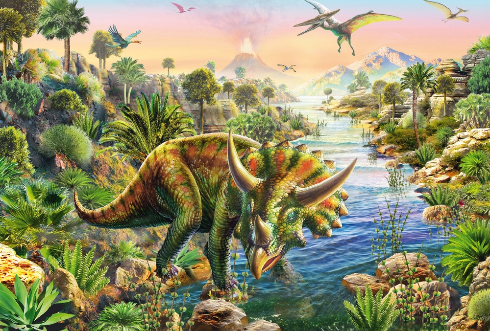 Puzzle 3x48: Dinozaury 