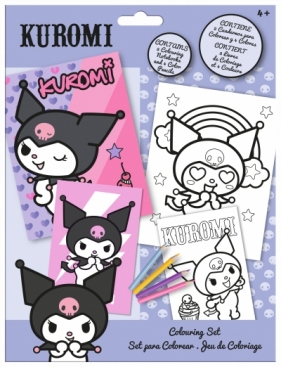Kolorowanki z kredkami Kuromi KU00019