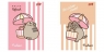 Zeszyt A4/32k linia dwukolorowa Pusheen (15szt)