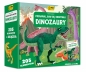 Poznawaj, baw się, odkrywaj. Dinozaury. Puzzle + książka - Irena Trevisan, Enrico Lorenzi