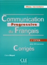 Communication Progressive du Francais Corriges Niveau intermediaire  Miquel Claire