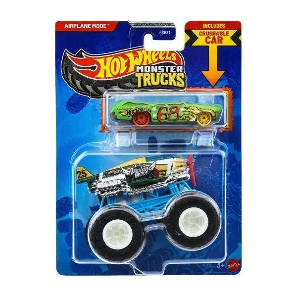 Hot Wheels Monster Trucks Pojazd 1:64 + Autko