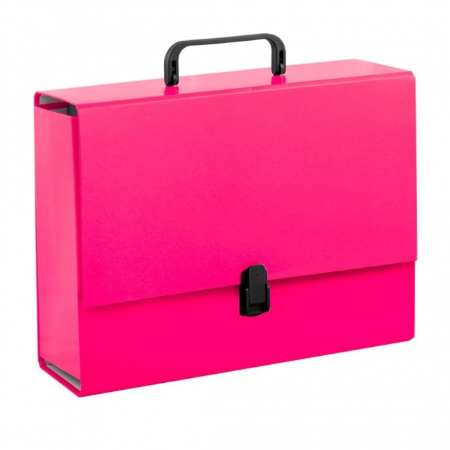 Teczka z rączką A4 10cm malinowa PENMATE