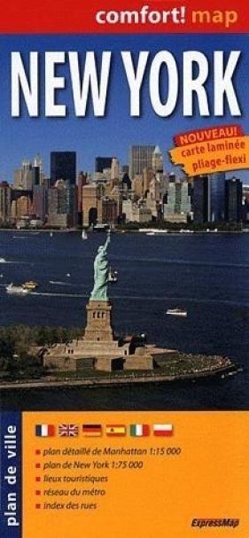 New York plain de ville 1:75 000
