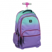 Plecak na kółkach 25l Milan sunset fioletowo - zielony