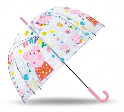 Parasolka Peppa Pig przezroczysta 19 cali