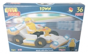 Klocki Best Lock Town Wyścigówka 36 elementów