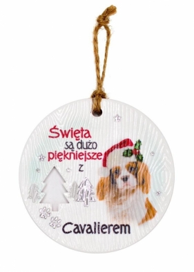 Zawieszka ceramiczna Boże Narodzenie Cavalier