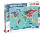 Clementoni, puzzle SuperColor 250: Exploring Maps - Obyczaje i tradycje na świecie (29064)