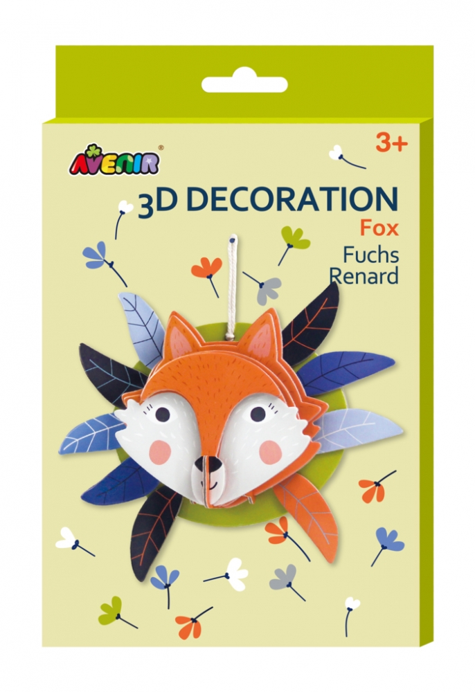 Dekoracja 3D - Lis (PZ205064)