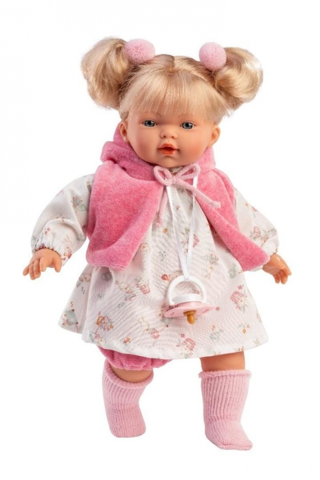 <img src='https://webimage.pl/pics/642/1/d8426265331642.jpg' style='height:440px' /> Płacząca lalka Roberta 33cm