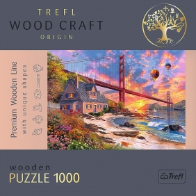 Trefl, Puzzle 1000: Zachód słońca nad Golden Gate (20164)