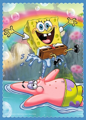 Puzzle 4w1 SpongeBob i Patryk (34264)