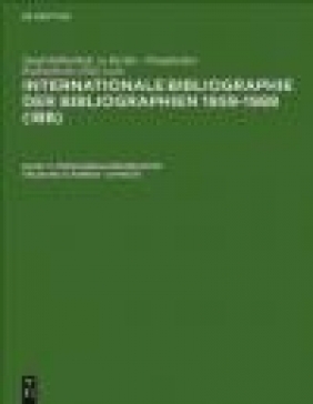 Intl. Bibliography of Bibliographies v 11/3  1959-1988