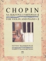 Słynne transkrypcje na skrzypce i fortepian 2 PWM Fryderyk Chopin