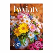 Kalendarz 2027 A4 ścienny Kwiaty